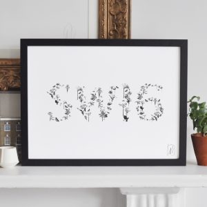 SW16 Thick Black Frame Art Streatham London Artist